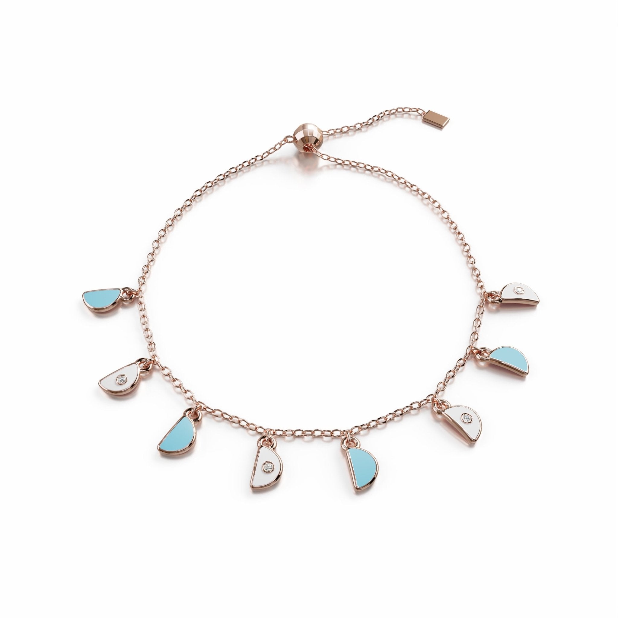 Amara Charm Bracelet - Rose Gold - Whispers of Alara -