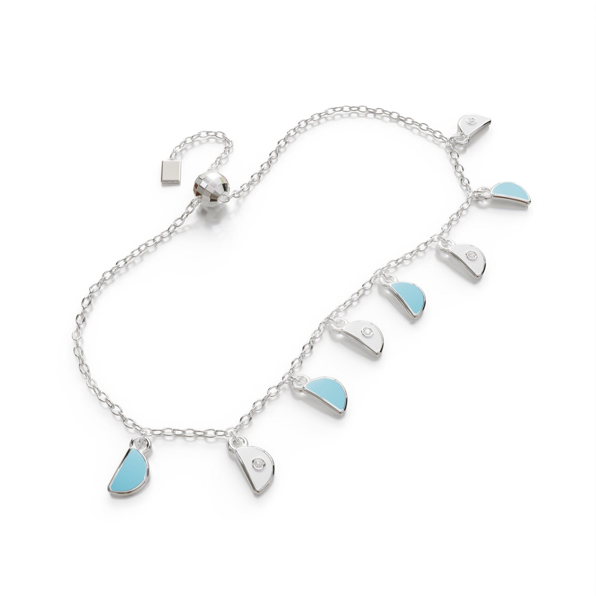 Amara Charm Bracelet - White Gold - Whispers of Alara -