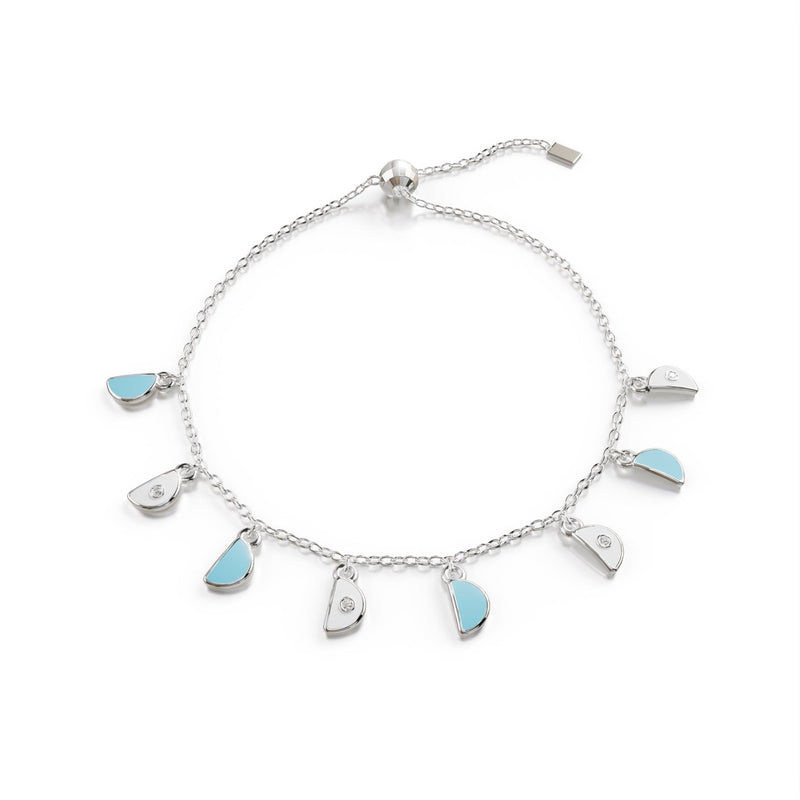 Amara Charm Bracelet - White Gold - Whispers of Alara -