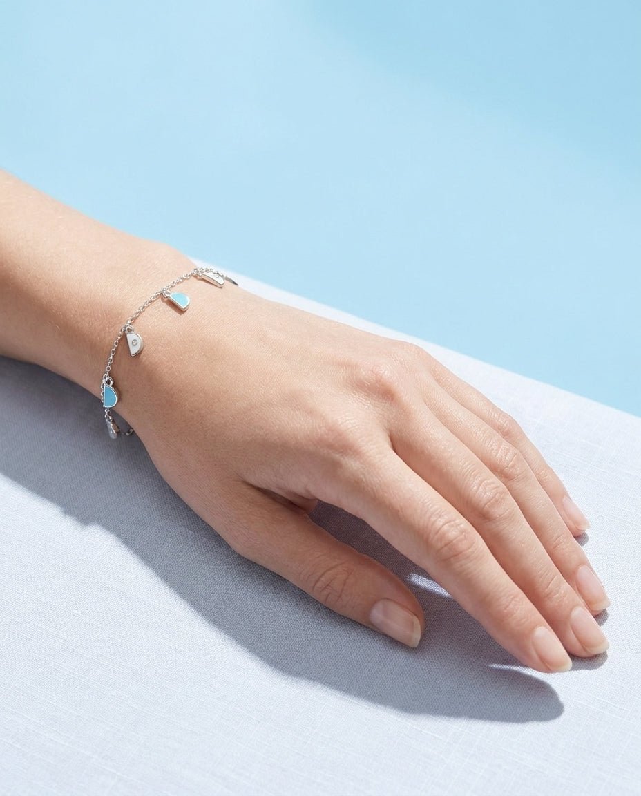 Amara Charm Bracelet - White Gold - Whispers of Alara -