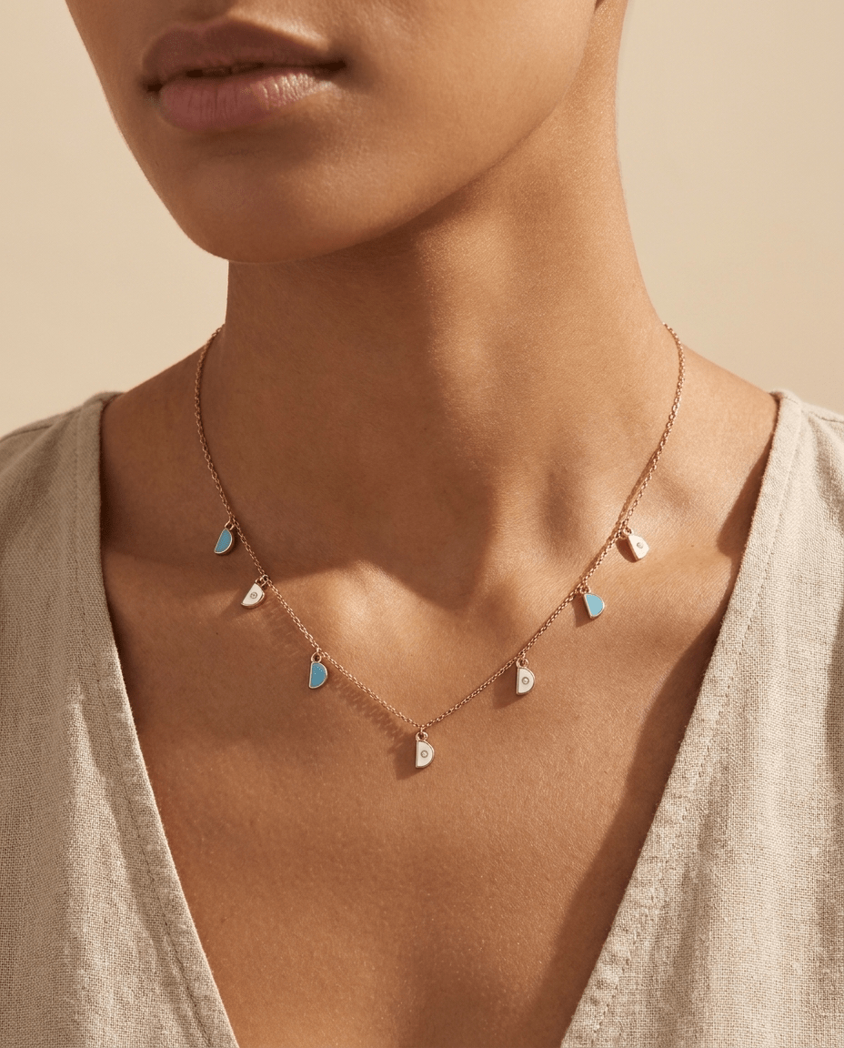 Amara Charm Pendant - Rose Gold - Whispers of Alara -