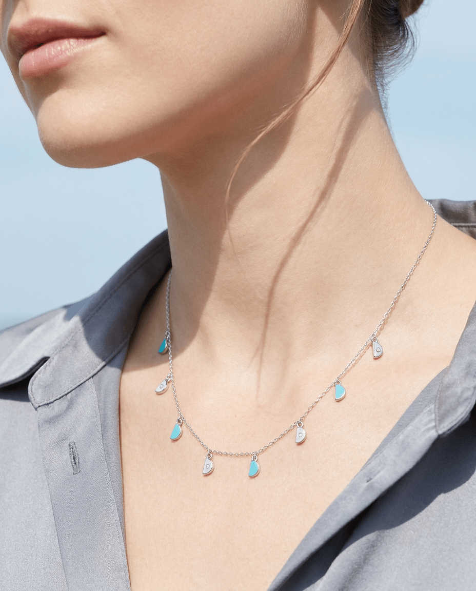 Amara Charm Pendant - White Gold - Whispers of Alara -