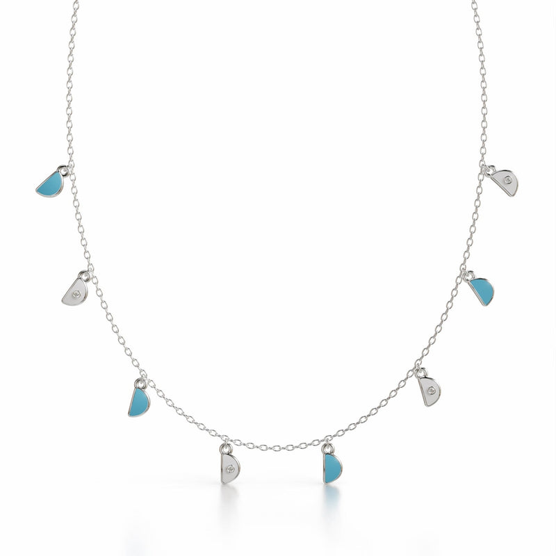 Amara Charm Pendant - White Gold - Whispers of Alara -