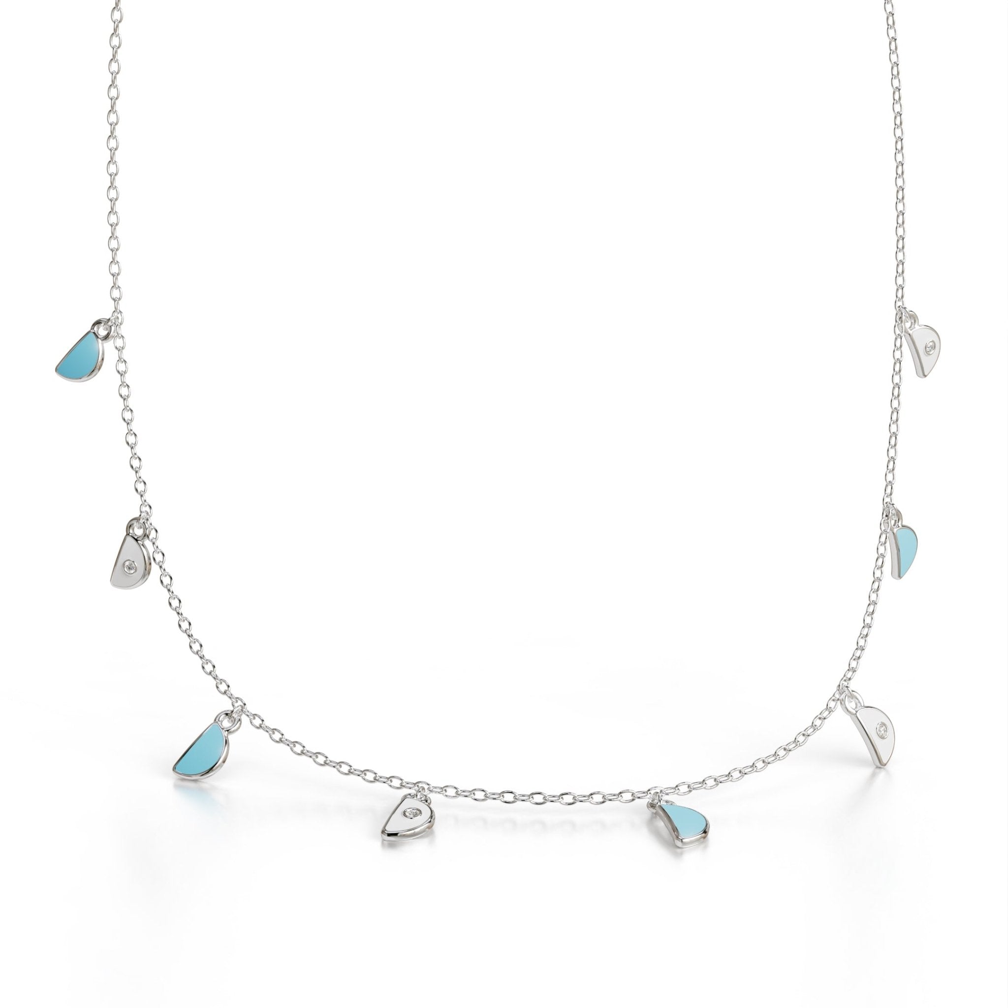 Amara Charm Pendant - White Gold - Whispers of Alara -