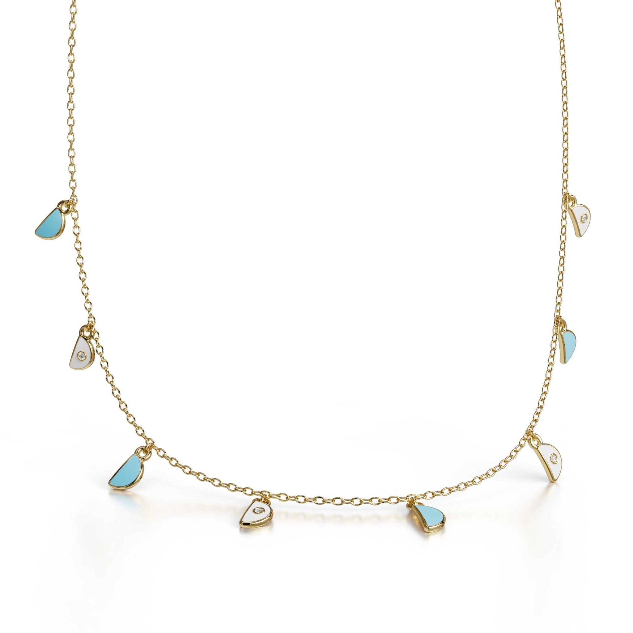 Amara Charm Pendant - Yellow Gold - Whispers of Alara -