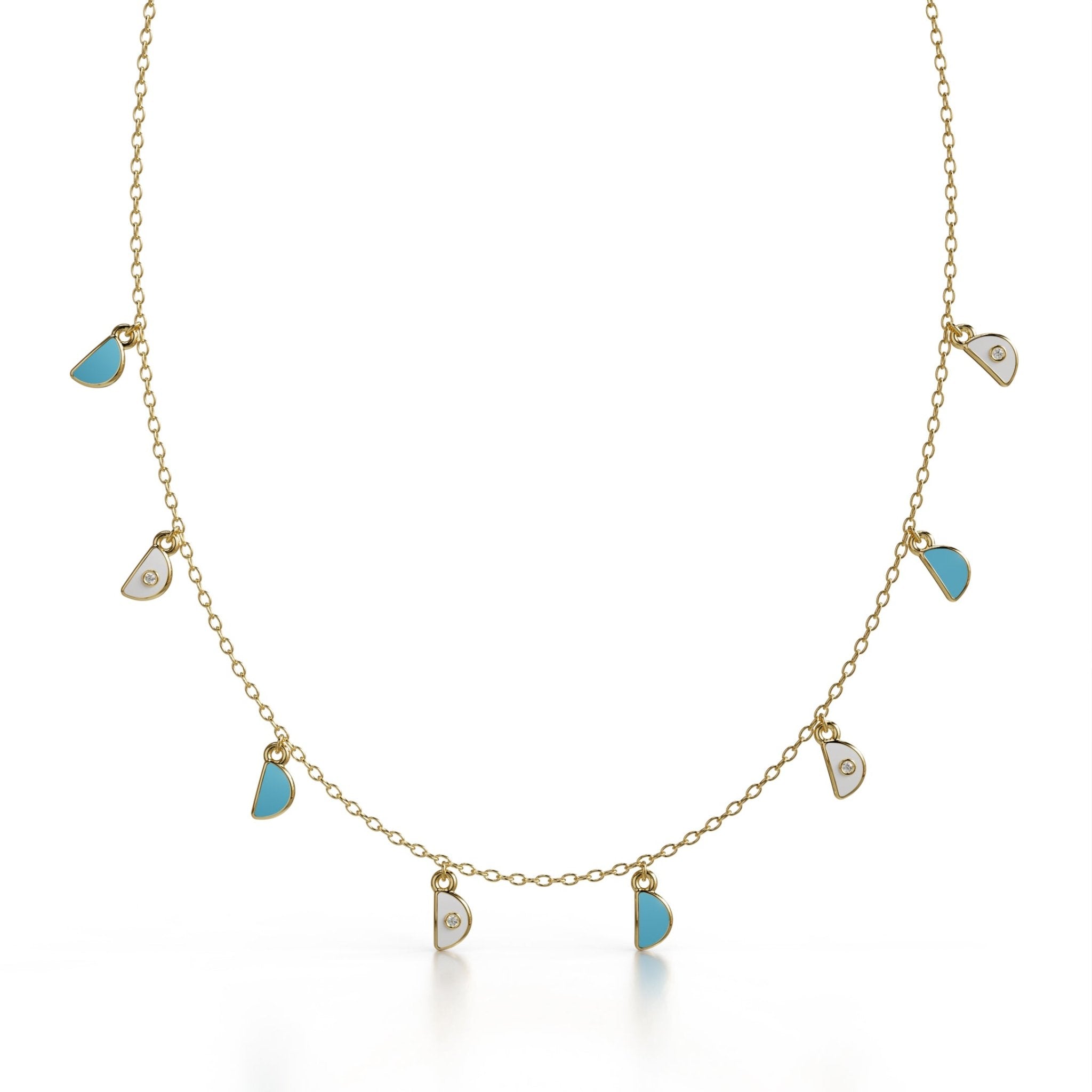 Amara Charm Pendant - Yellow Gold - Whispers of Alara -