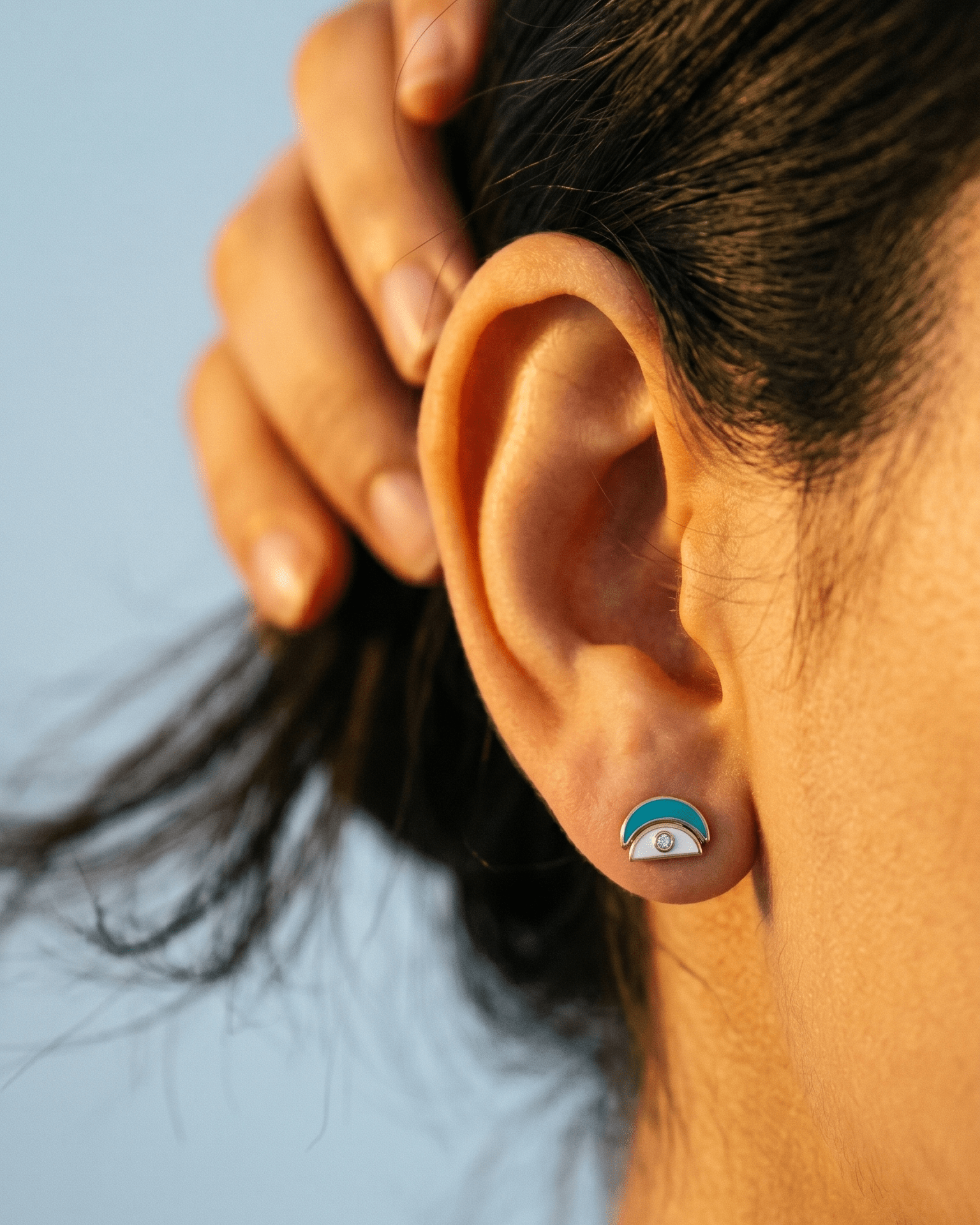 Amara Stud Earrings - Rose Gold - Whispers of Alara -
