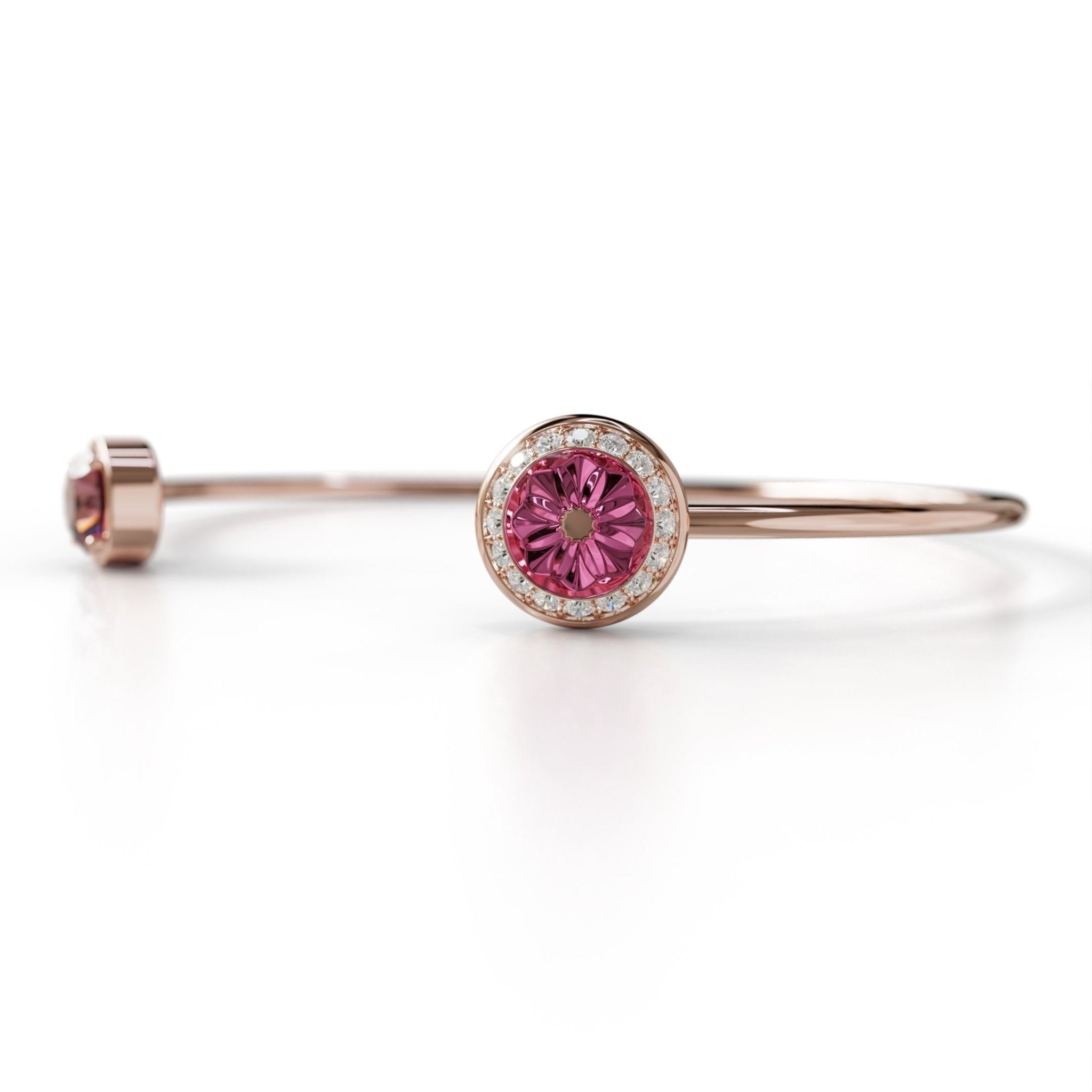 Sinan Bangle - Rubellite - Whispers of Alara -