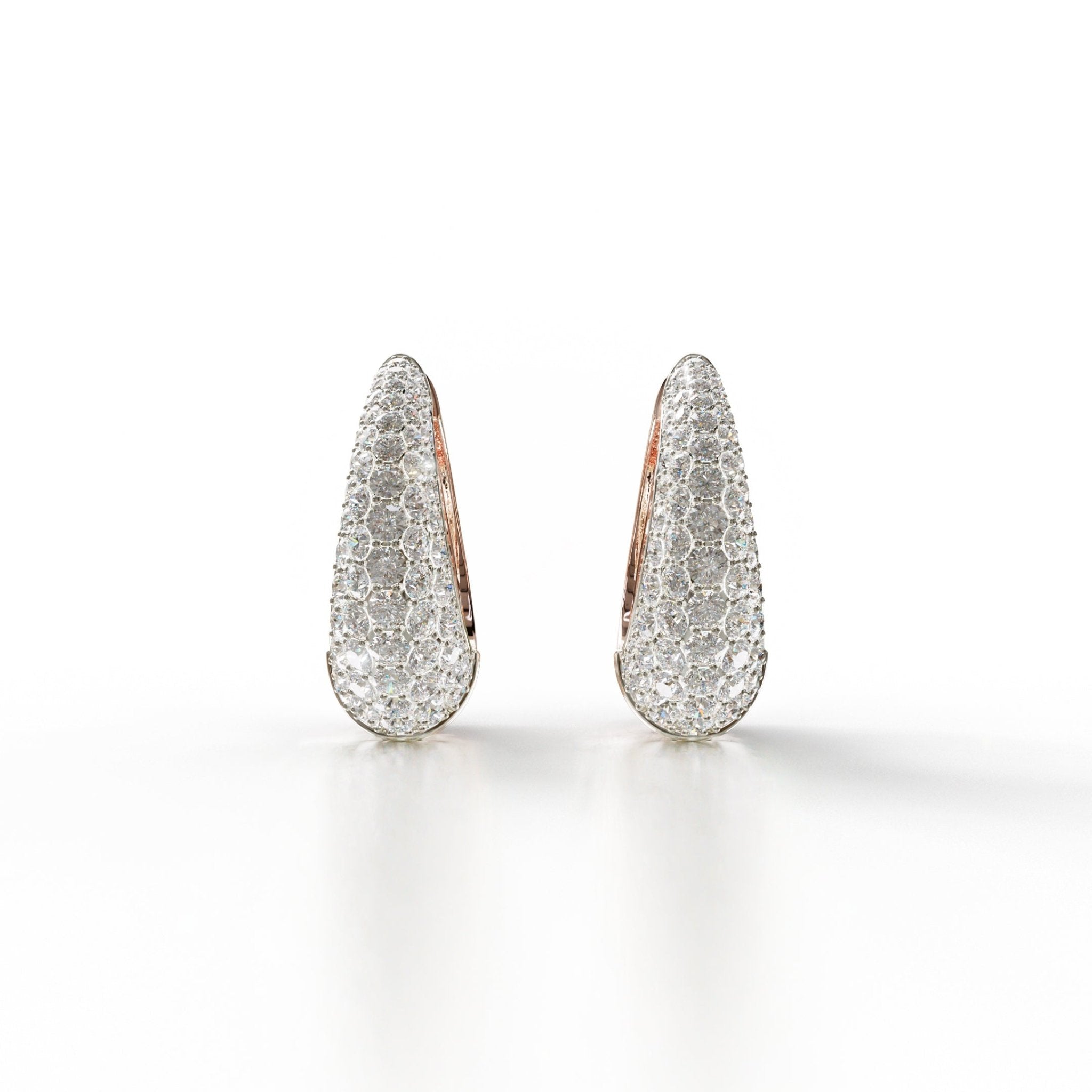 Sinan Earrings - Rose / White Gold - Whispers of Alara -