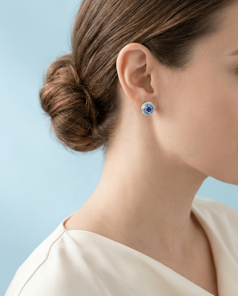 Sinan Earrings - Tanzanite - Whispers of Alara -