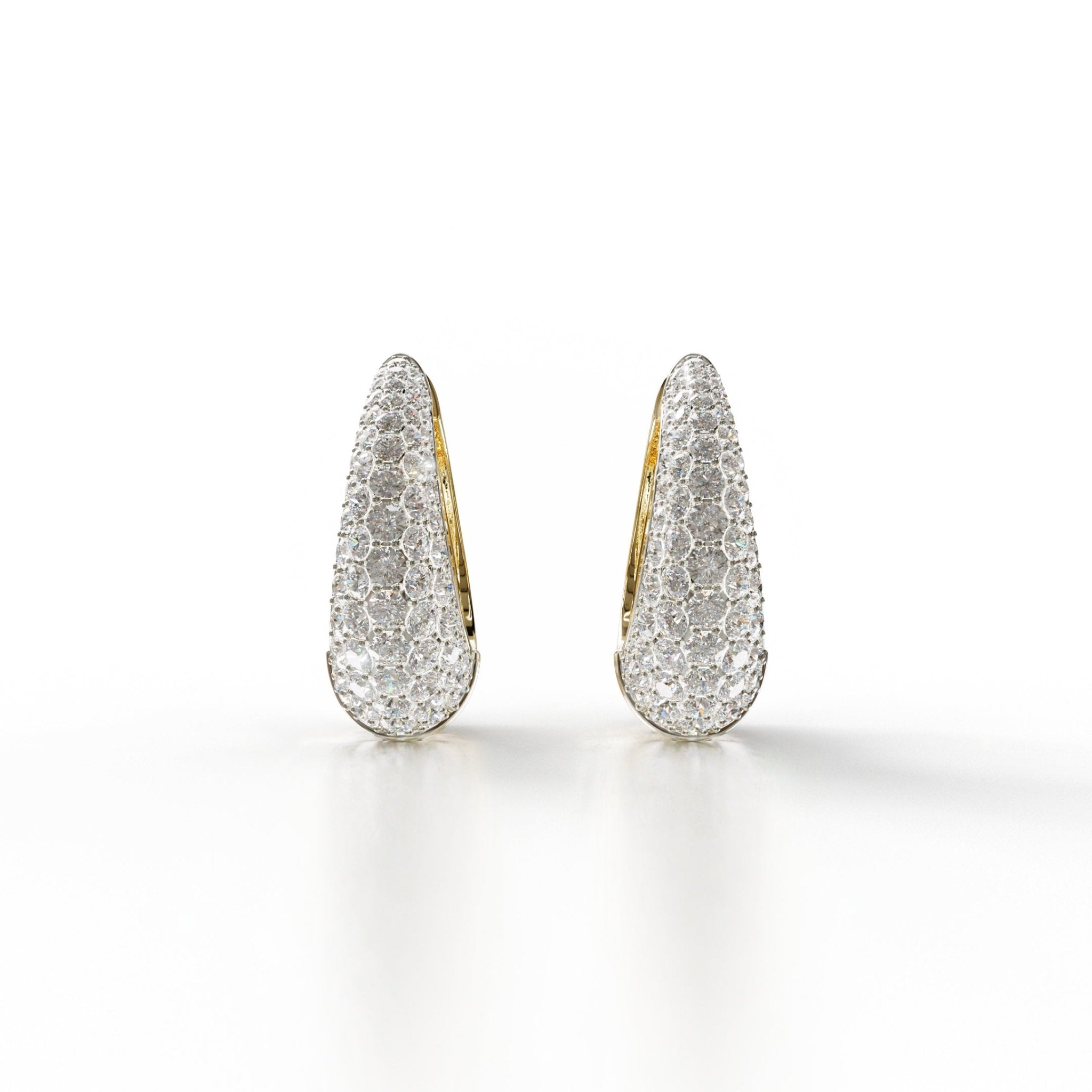 Sinan Earrings - Yellow / White Gold - Whispers of Alara -