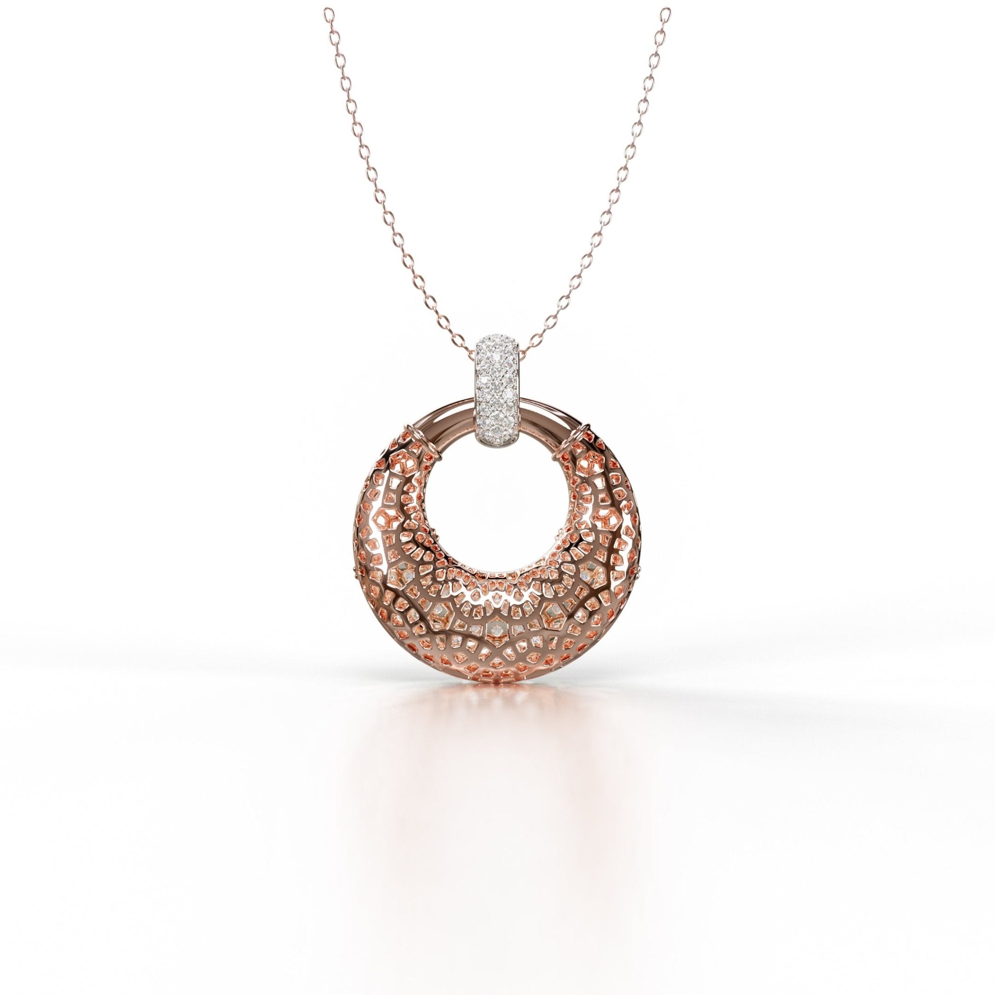 Sinan Pendant - Rose / White Gold - Whispers of Alara -