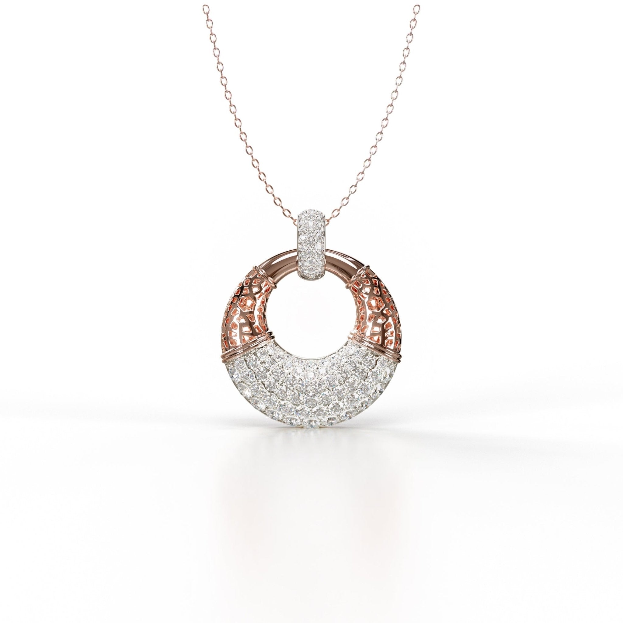 Sinan Pendant - Rose / White Gold - Whispers of Alara -