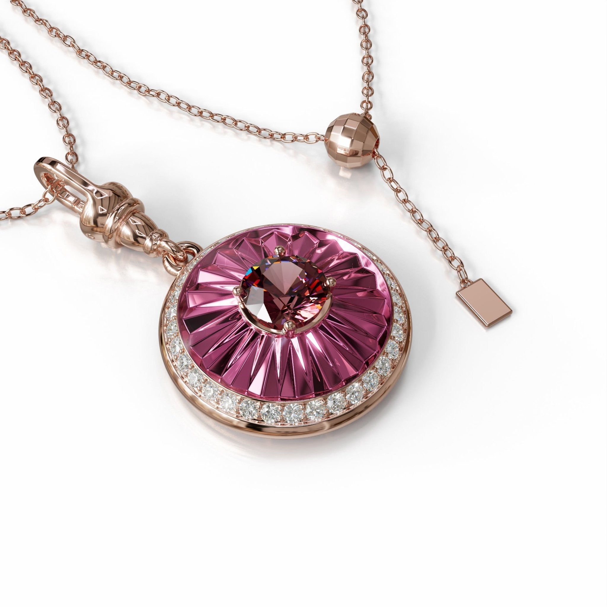 Sinan Pendant - Rubellite - Whispers of Alara -