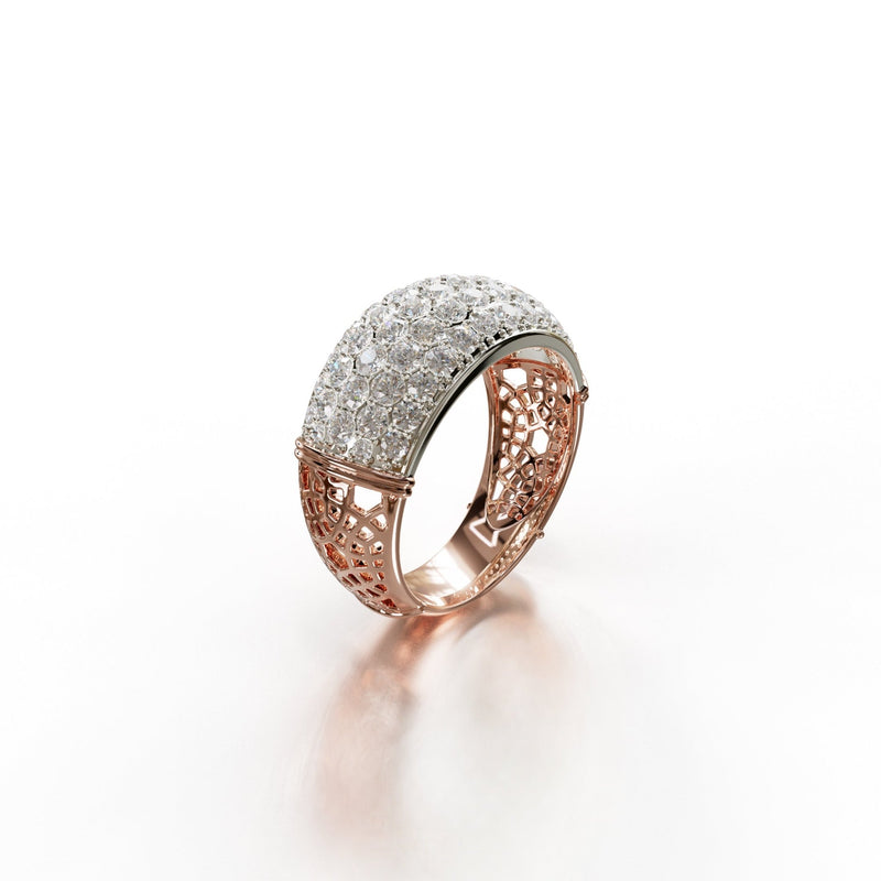 Sinan Ring - Rose / White Gold - Whispers of Alara -