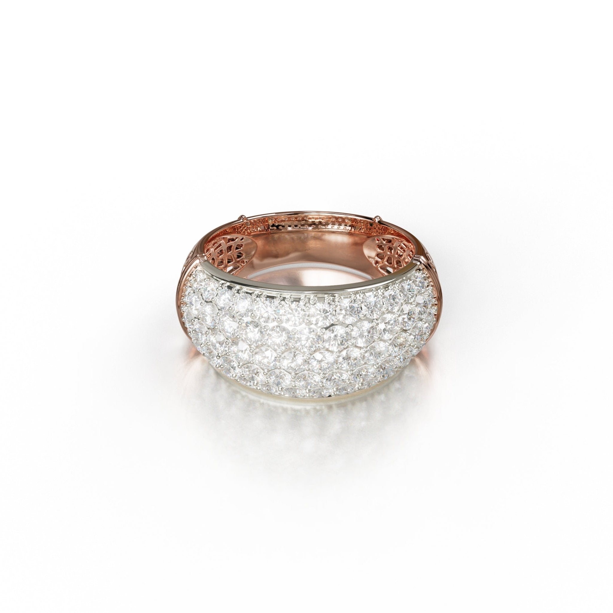 Sinan Ring - Rose / White Gold - Whispers of Alara -