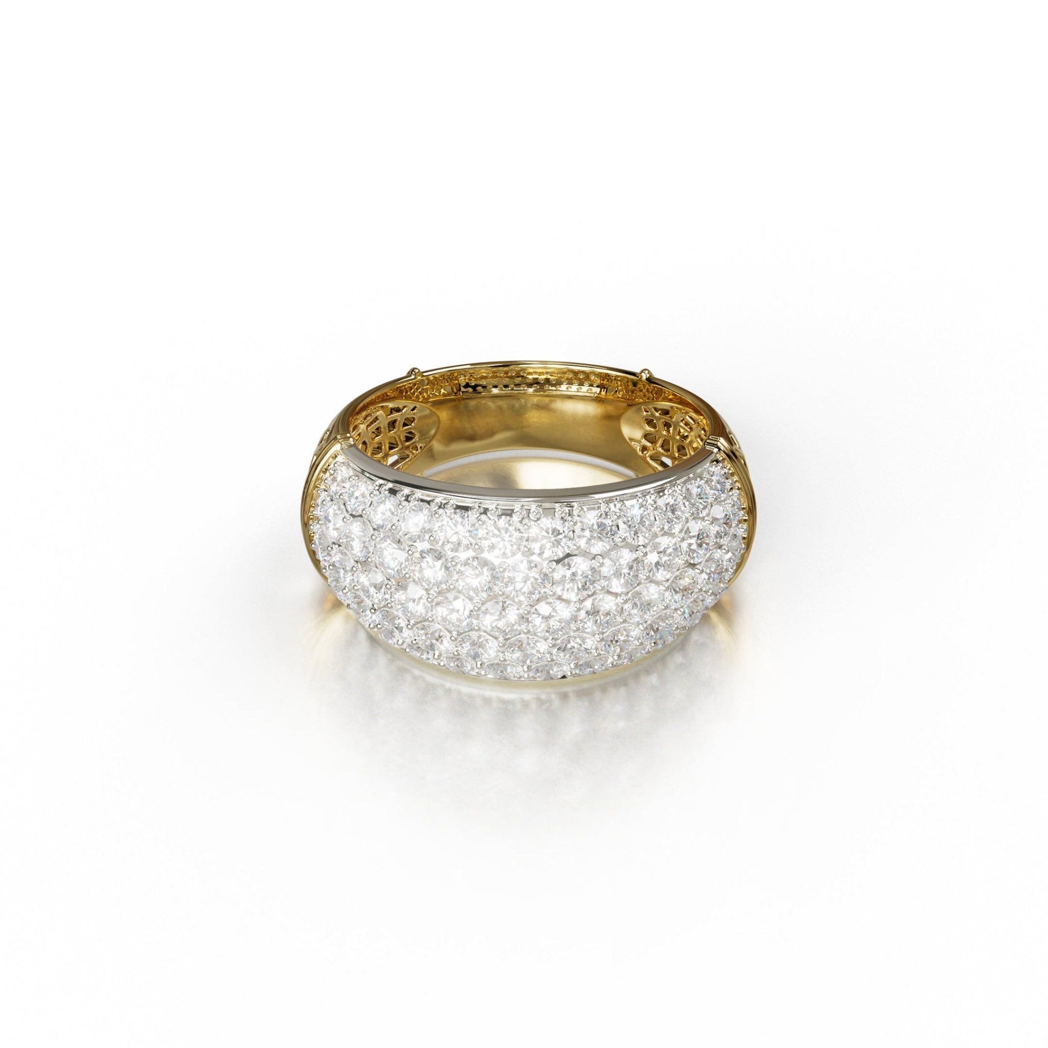 Sinan Ring - Yellow / White Gold - Whispers of Alara -