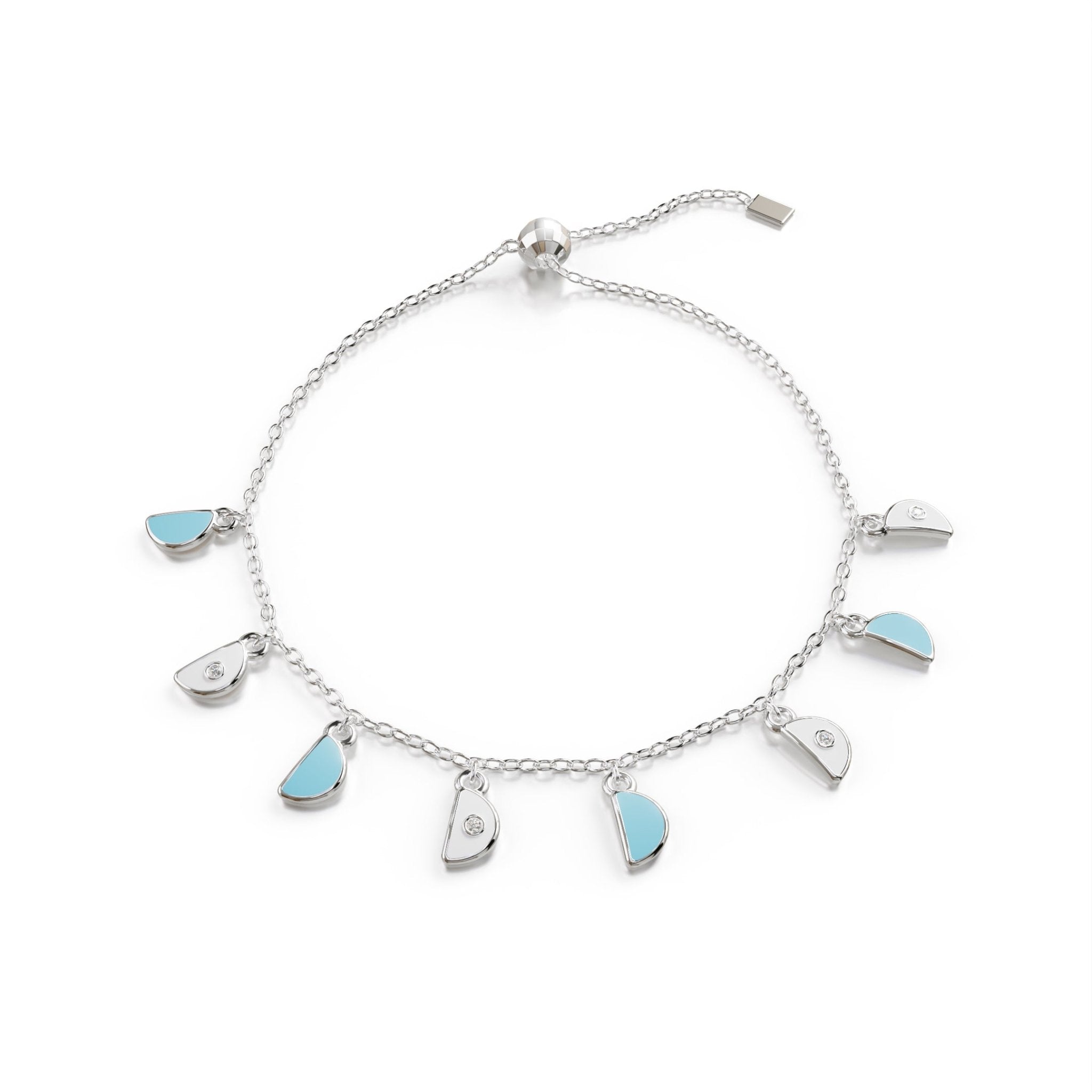 Amara Charm Bracelet - White Gold - Whispers of Alara - 