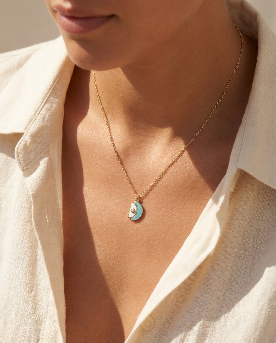 Amara Pendant - Yellow Gold - Whispers of Alara -