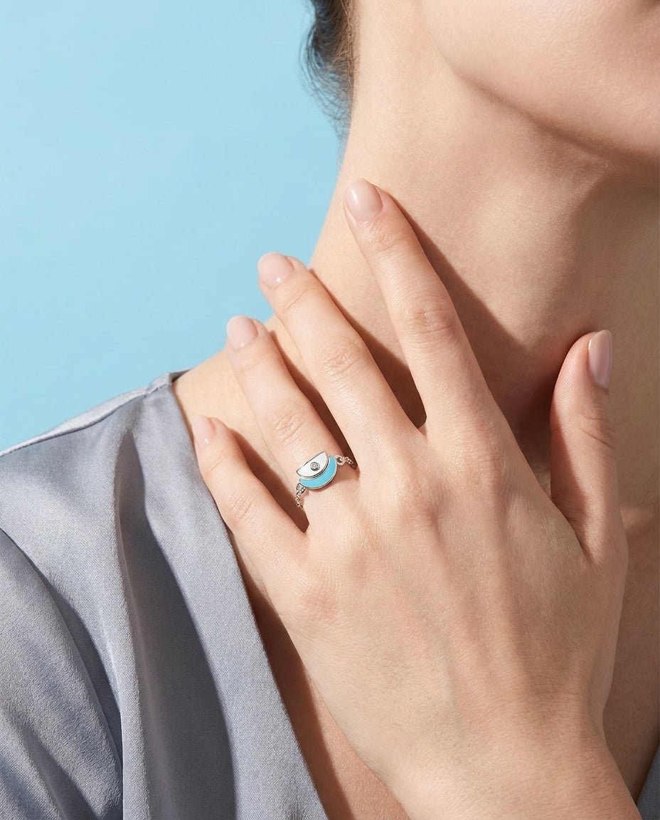 Amara Ring - White Gold - Whispers of Alara -