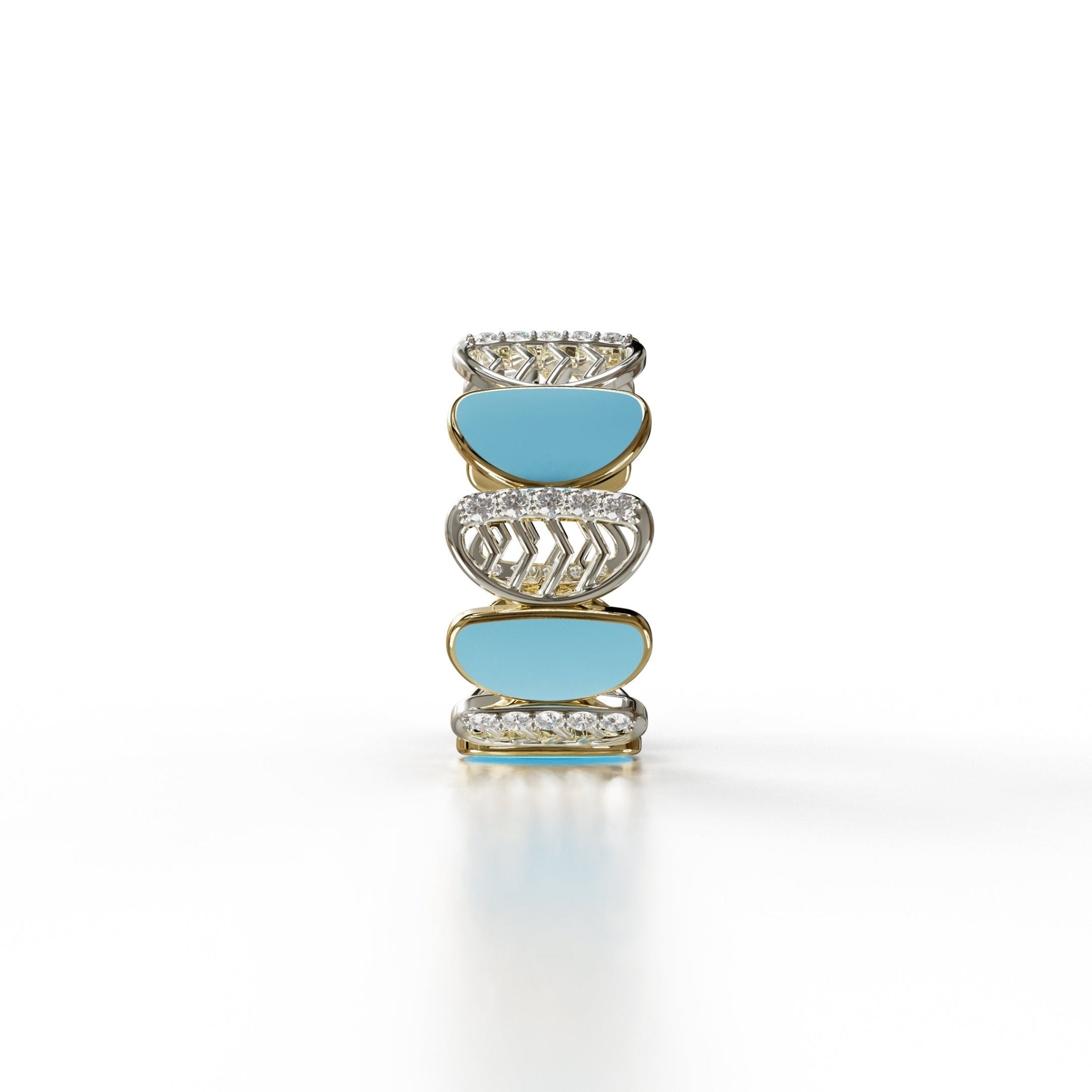 Amara Ring - Yellow / White Gold - Whispers of Alara - 