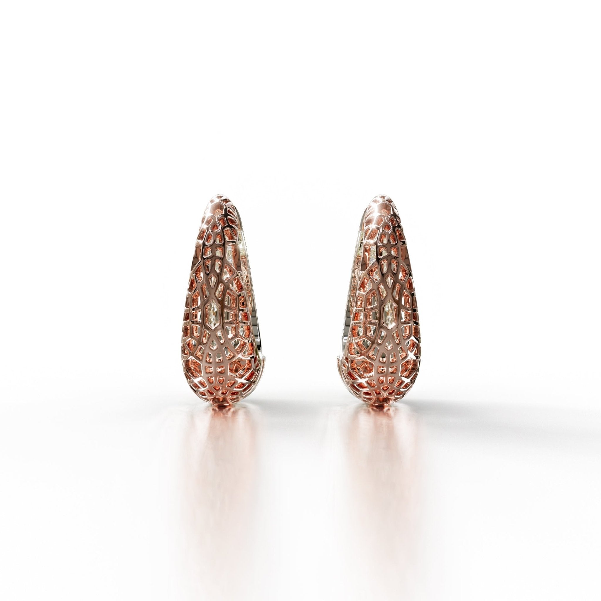 Sinan Earrings - Rose / White Gold - Whispers of Alara - 
