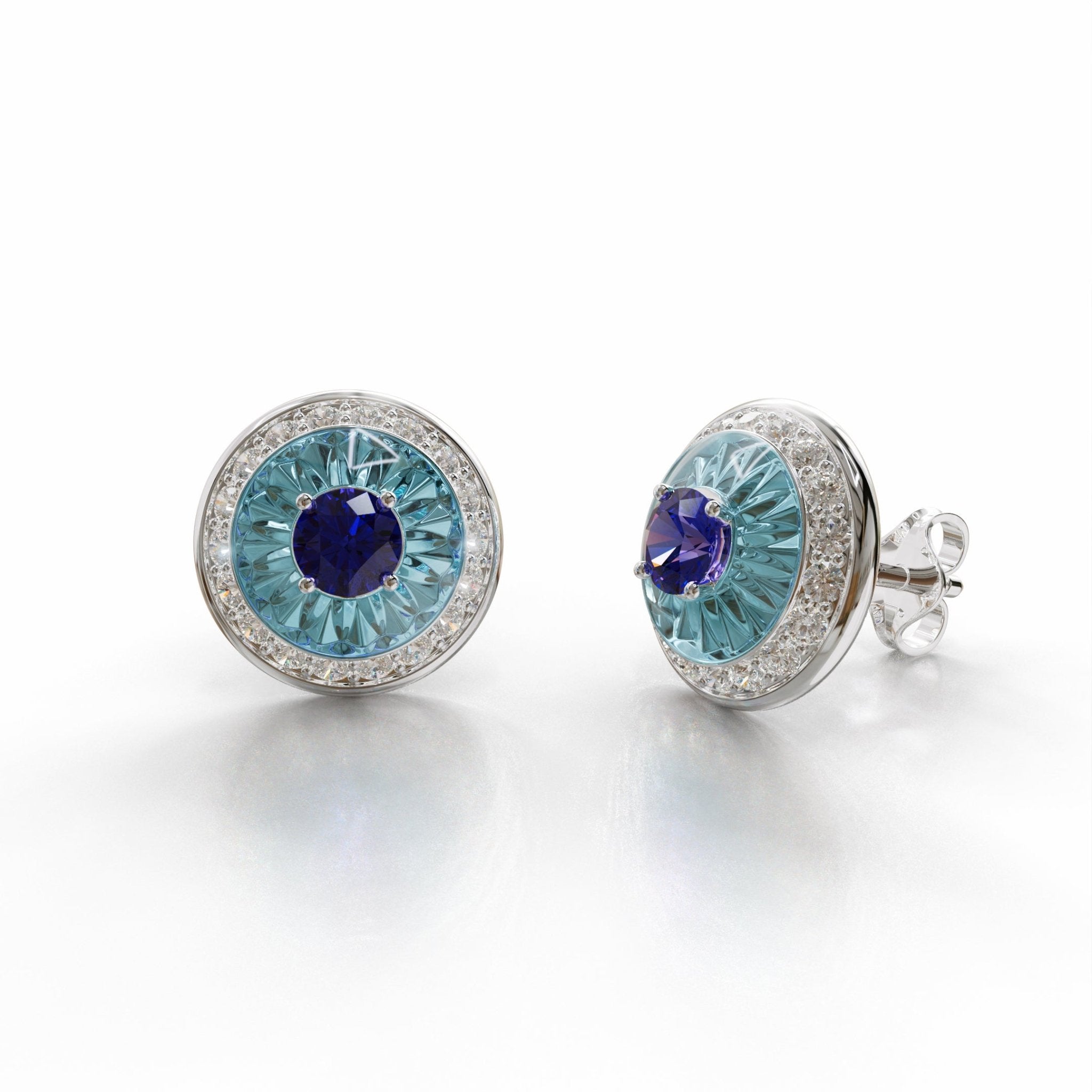 Sinan Earrings - Tanzanite - Whispers of Alara - 