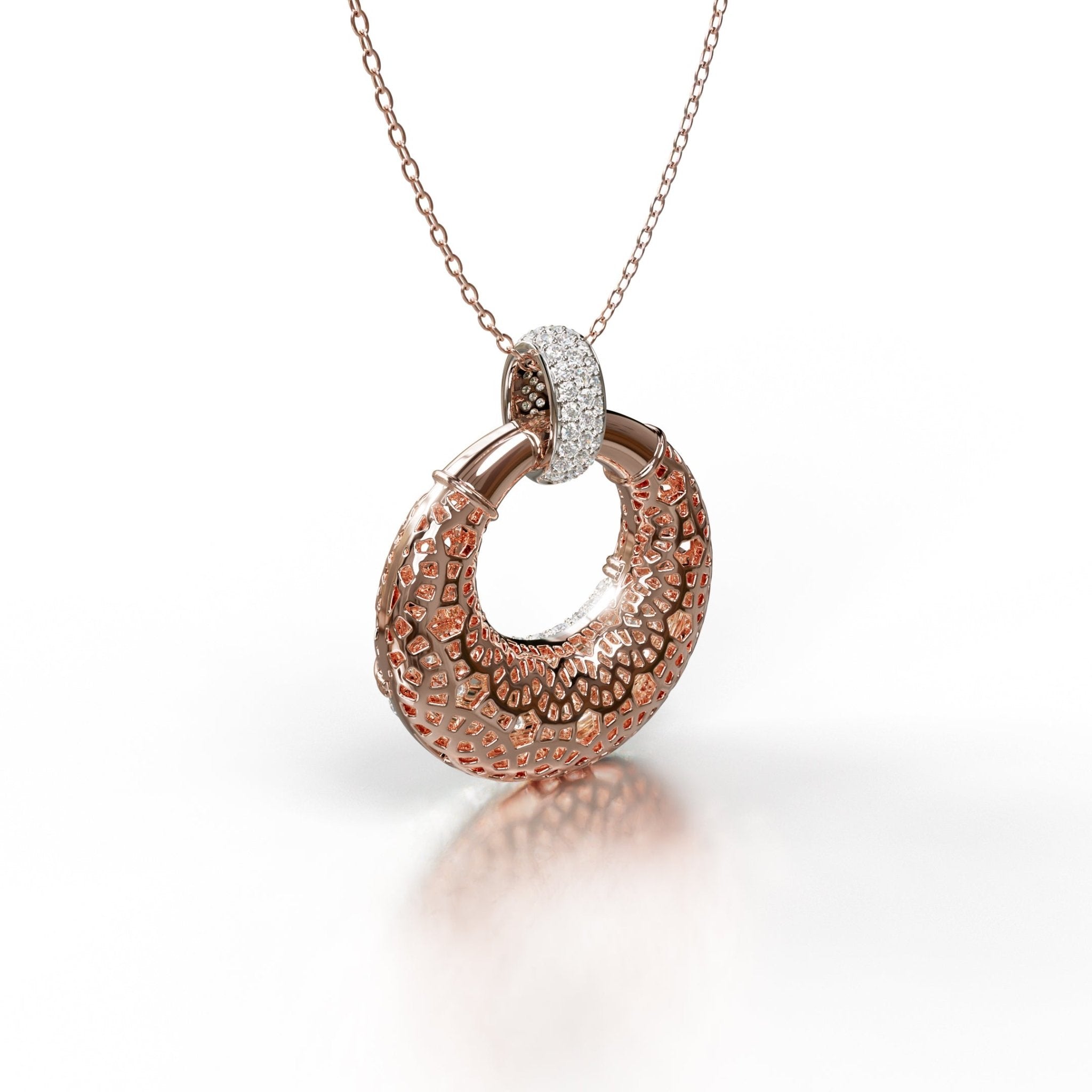 Sinan Pendant - Rose / White Gold - Whispers of Alara - 
