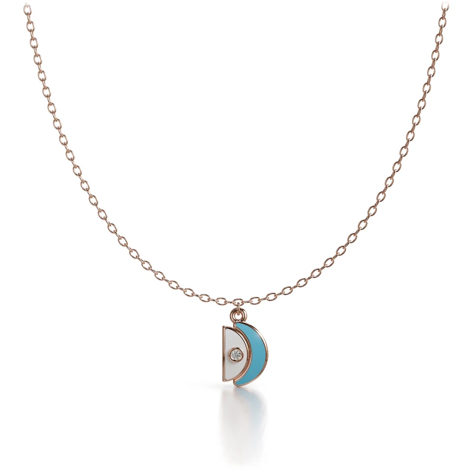Amara Pendant, rose gold, view 1 of 3