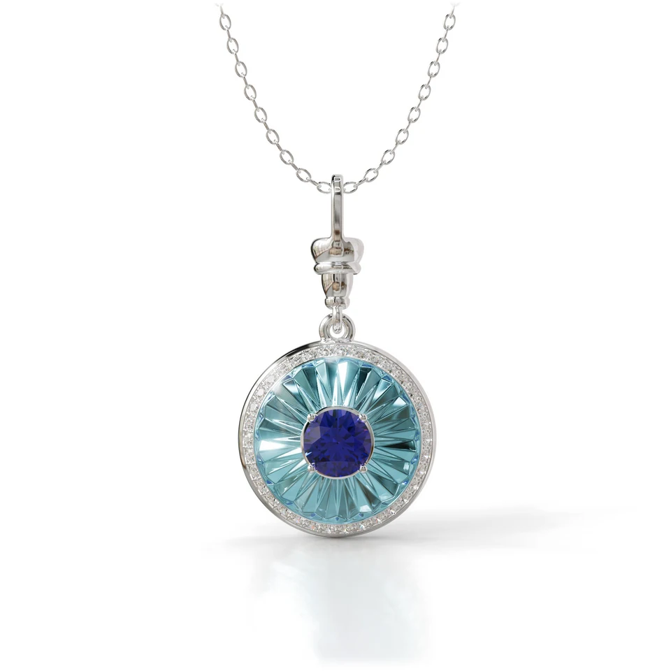 Sinan Expressions Pendant, tanzanite, white gold
